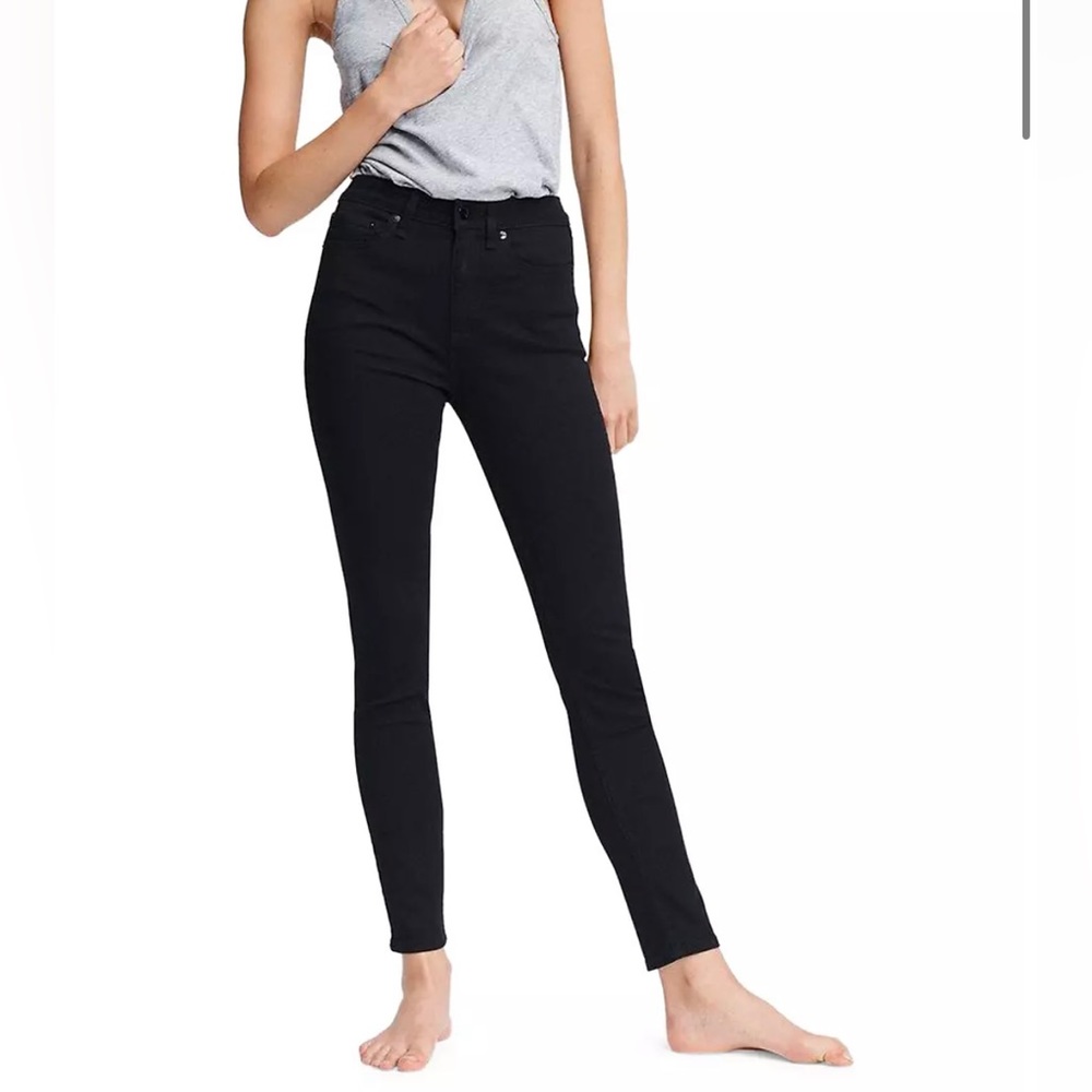Rag & Bone Black Skinny Jeans Mid-rise Size 26